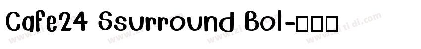 Cafe24 Ssurround Bol字体转换